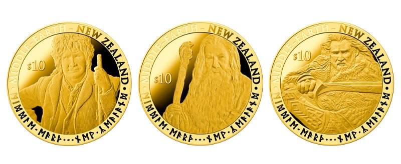 46-hobbit coins gold